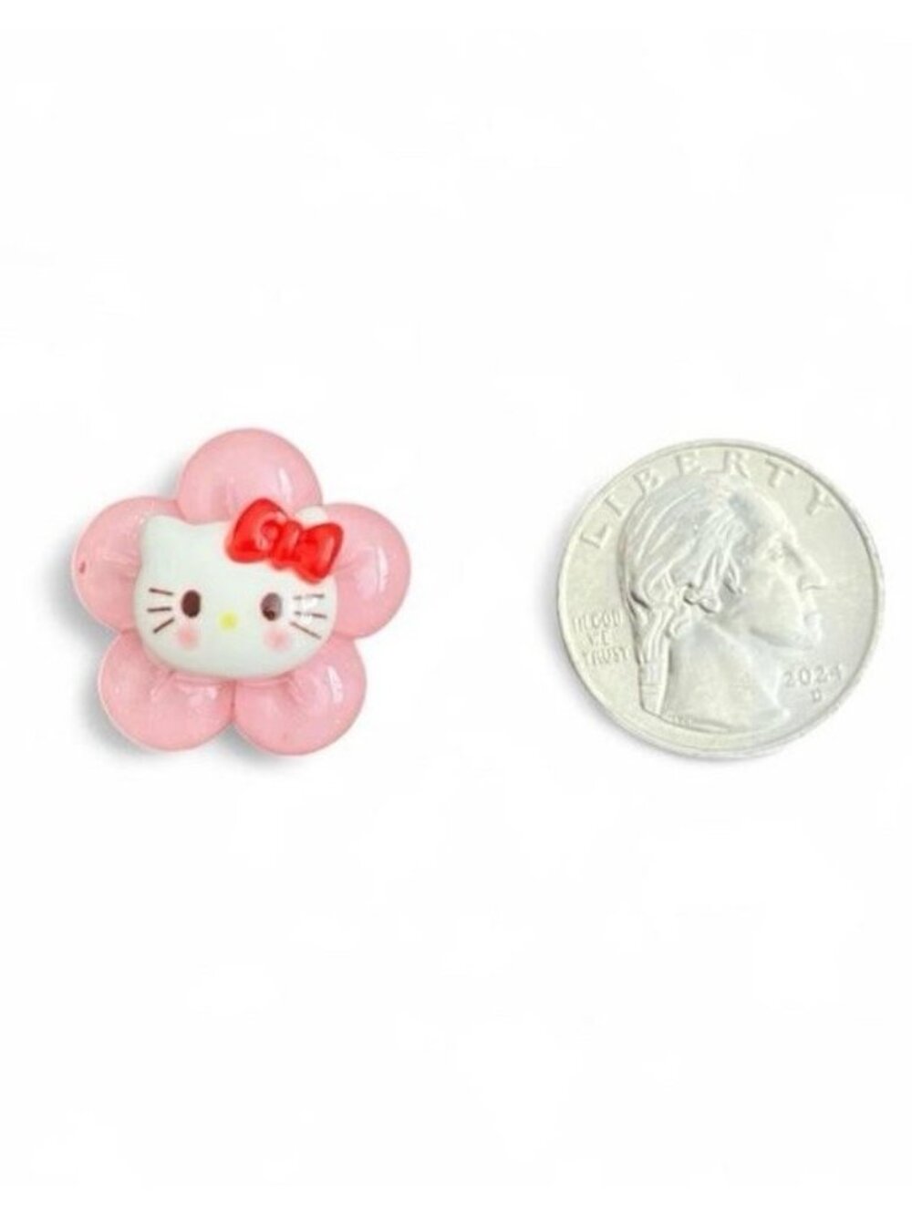 Hello Kitty Pink Flower Croc Shoe Charm Sanrio Kawaii Jibbitz Style